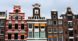 Tall and Narrow houses in Amsterdam