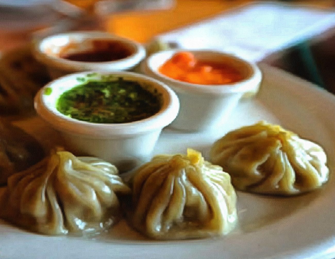 Momo dumplings in Nepal